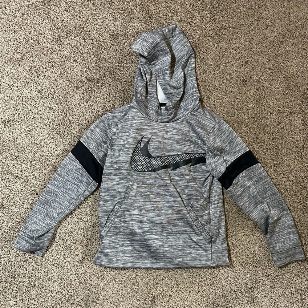 Nike Kids Black and Gray Hoodie